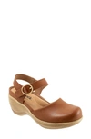 Softwalk Mabelle Ankle Strap Clog In Luggage