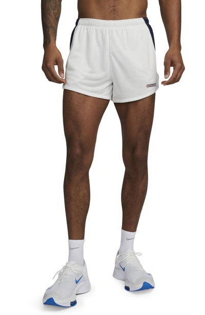 Nike Men's Track Club Dri-fit 3" Brief-lined Running Shorts In White