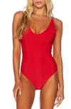 BEACH RIOT BEACH RIOT REESE RIB ONE-PIECE SWIMSUIT