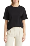 Nordstrom Cotton Crewneck T-shirt In Black