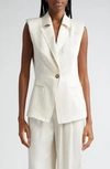 Ramy Brook Paloma Exposed Seam Vest In White