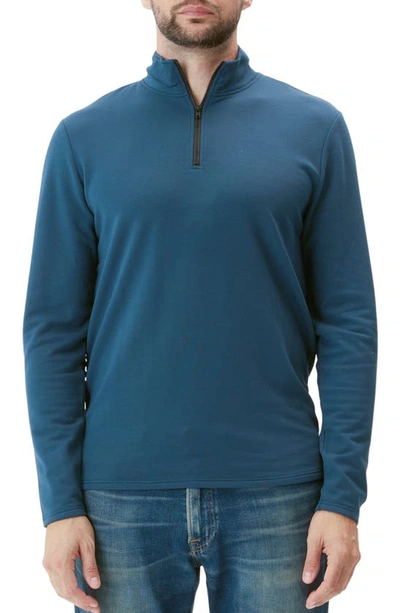 Threads 4 Thought Kace French Terry Quarter Zip Top In Oceanic