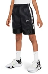 Nike Kids' Dri-fit Elite Athletic Shorts In Black/ White