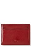 Mulberry Leather Card Case In Lancaster Red