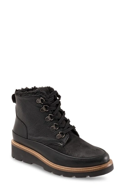 Softwalk Whitney Faux Shearling Lined Boot In Black