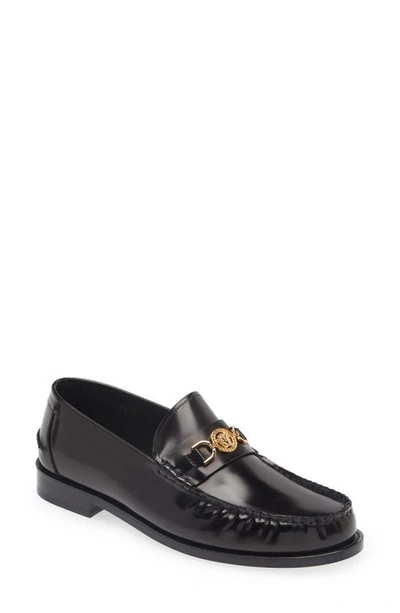 Versace Loafers In Black