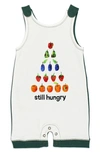 L'OVEDBABY L'OVEDBABY X 'THE VERY HUNGRY CATERPILLAR™' STILL HUNGRY SLEEVELESS ORGANIC COTTON ROMPER