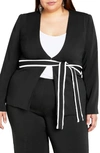 CITY CHIC LAILA BELTED JACKET