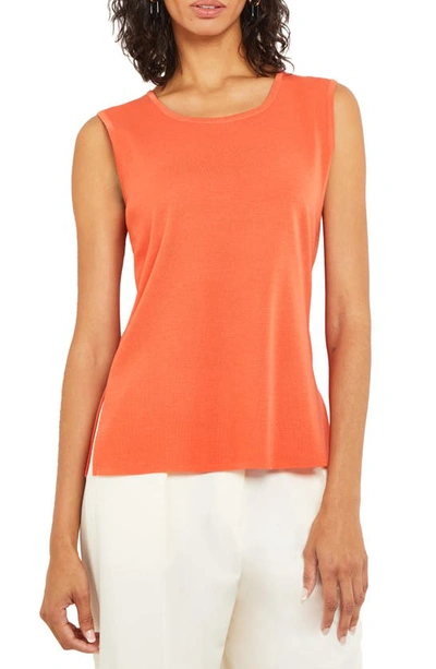 Misook Classic Sleeveless Knit Top In Spice