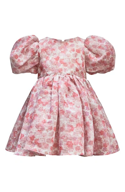 Bardot Junior Babies' Kids' Posy Poof Puff Sleeve Party Dress In Posy Ditsy