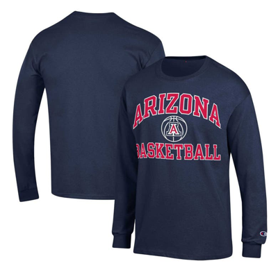 Champion Navy Arizona Wildcats Basketball Icon Long Sleeve T-shirt