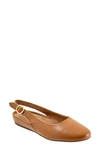 Softwalk Sandy Slingback Flat Sandal In Luggage