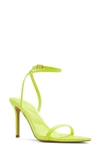 Aldo Tulipa Ankle Strap Pointed Toe Sandal In Yellow