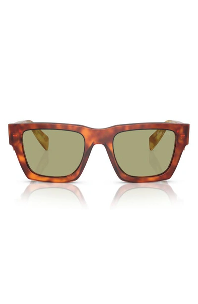 Prada 50mm Pillow Sunglasses In Tortoise