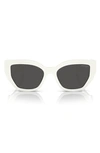 Prada 53mm Butterfly Sunglasses In Bone