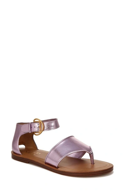 Franco Sarto Ruth Ankle Strap Sandal In Metallic Pink Faux Leather