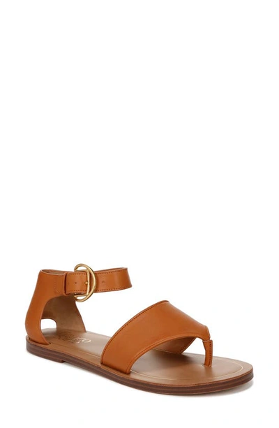 Franco Sarto Ruth Ankle Strap Sandal In Tan Faux Leather