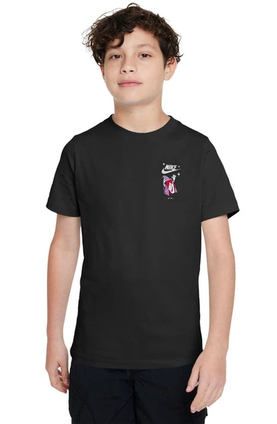 Nike Kids' Sportswear Boxy Graphic T-shirt In Black