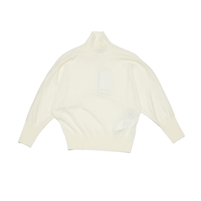 Max Mara Turtleneck Knitted Jumper In White