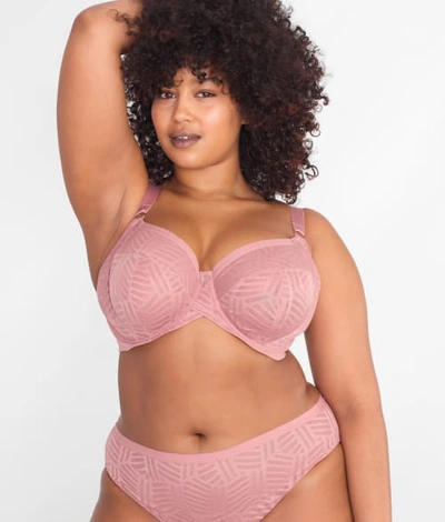 Curvy Kate Wonderful Vibe Full Cup Bra In Dusty Rose