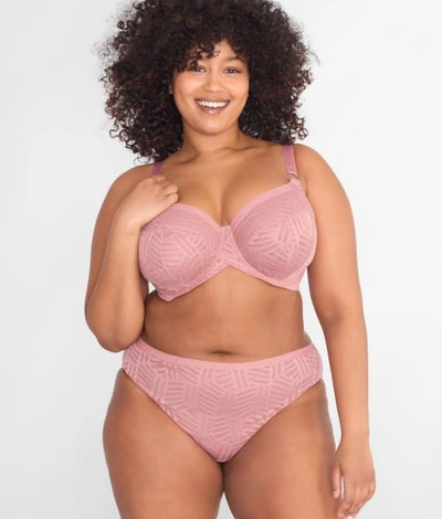 Curvy Kate Wonderful Vibe Hi-cut Brief In Dusty Rose