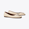 Tory Burch Georgia Ballet In Light Cream