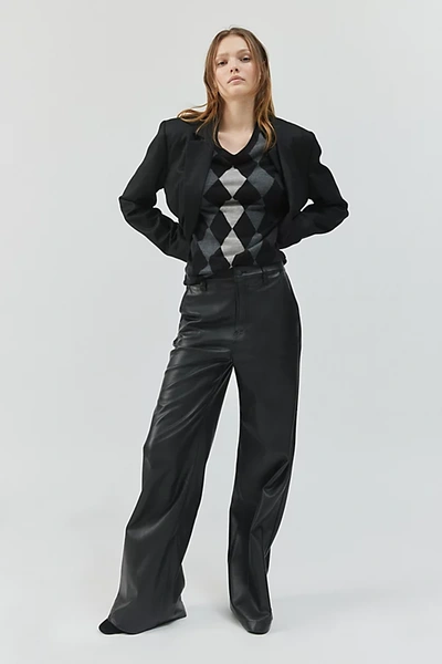 Pistola Lana Trouser Tailored High Rise Ultra Wide Leg In Black