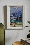 Urban Outfitters Erin Champ Lago Di Braies Art Print In White Wood Frame At