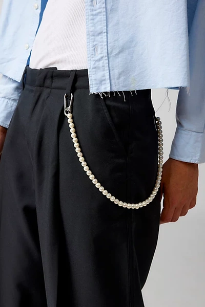 Urban Outfitters Pearl Wallet Chain In Pearl, Men's At