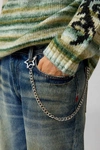 URBAN OUTFITTERS STAR CLASP WALLET CHAIN IN SILVER, MEN'S AT URBAN OUTFITTERS