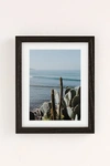 Urban Outfitters Erin Champ Pacific Beach Art Print In Black Wood Frame At