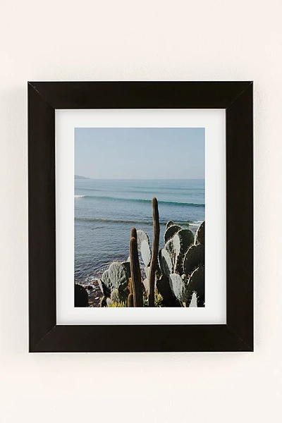 Urban Outfitters Erin Champ Pacific Beach Art Print In Black Matte Frame At