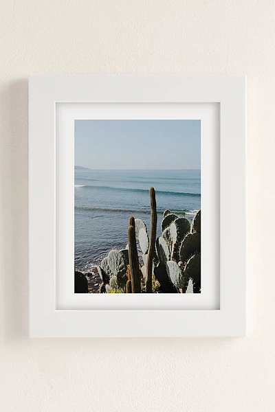 Urban Outfitters Erin Champ Pacific Beach Art Print In White Matte Frame At