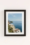 Urban Outfitters Erin Champ Positano Art Print In Black Wood Frame At  In Multi