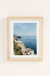 Urban Outfitters Erin Champ Positano Art Print In Natural Wood Frame At