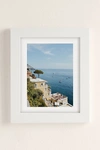 Urban Outfitters Erin Champ Positano Art Print In White Matte Frame At