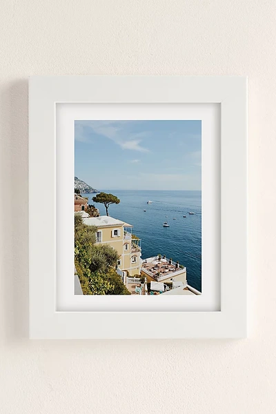 Urban Outfitters Erin Champ Positano Art Print In White Matte Frame At