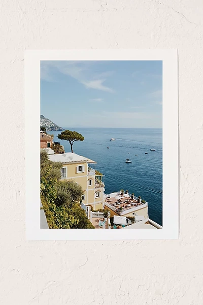 Urban Outfitters Erin Champ Positano Art Print At  In Blue