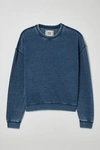 Bdg Bonfire Burnout Crew Neck Sweatshirt In Blue At Urban Outfitters