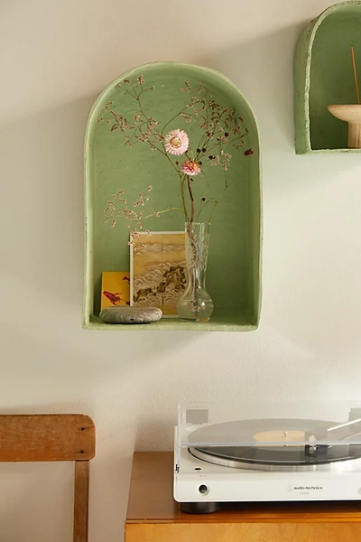 Urban Outfitters Suri Large Arch Wall Shelf In Green At