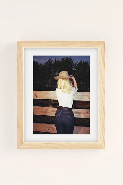 Urban Outfitters Emilina Filippo Blonde Built To Last Art Print In Natural Wood Frame At