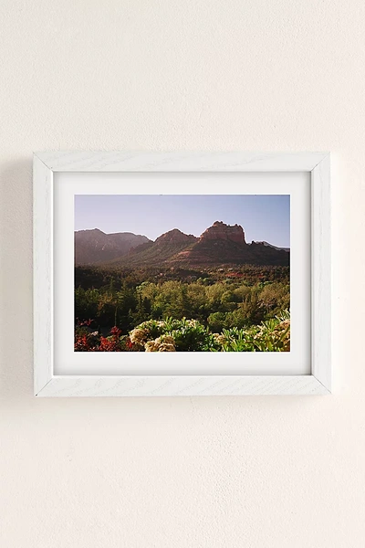 Urban Outfitters Emilina Filippo Sedona Sunrise Art Print In White Wood Frame At