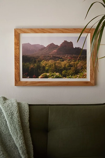 Urban Outfitters Emilina Filippo Sedona Sunrise Art Print In Natural Wood Frame At