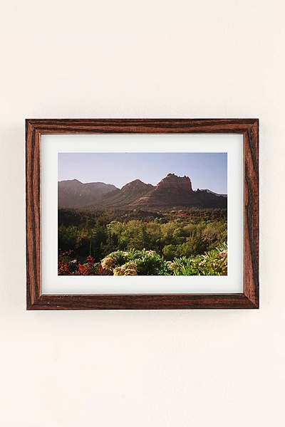 Urban Outfitters Emilina Filippo Sedona Sunrise Art Print In Walnut Wood Frame At