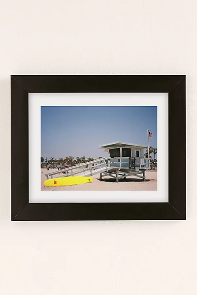 Urban Outfitters Emilina Filippo Venice Beach Art Print In Black Matte Frame At