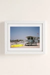 Urban Outfitters Emilina Filippo Venice Beach Art Print In White Wood Frame At  In Blue