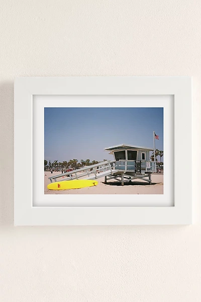 Urban Outfitters Emilina Filippo Venice Beach Art Print In White Matte Frame At