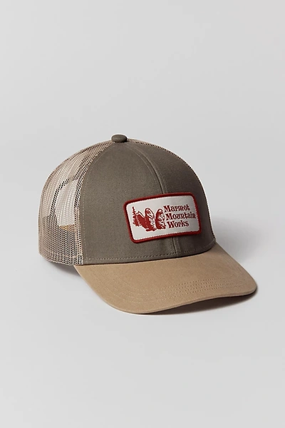 Marmot Retro Trucker Hat In Tan, Men's At Urban Outfitters