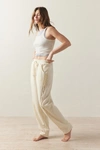 Out From Under Jayden Lace-inset Sweatpant In Ivory, Women's At Urban Outfitters