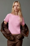 Bdg Universal Shrunken Cotton Tee In Blush, Women's At Urban Outfitters